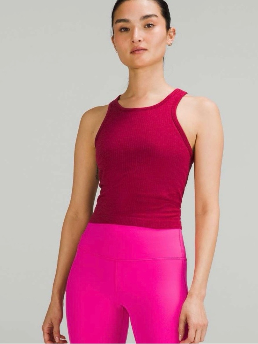NWT Lululemon Ebb To Street Cropped Tank